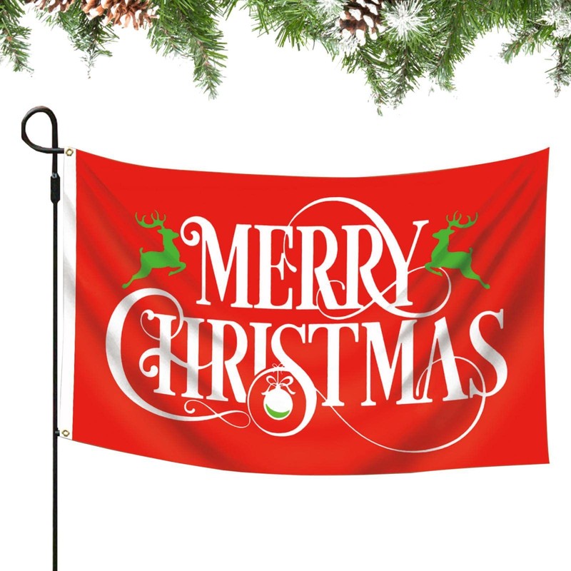 Generic Christmas Garden Flag - Dual-Sided Merry Christmas Flags Decorative,