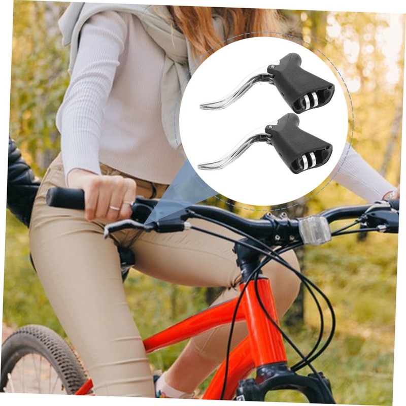 Kisangel 2pcs Mountain Bike Brake Handle Road Bike Handlebar Lever