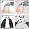 Toenail Clippers for Seniors Thick Toenails - Wide Jaw Opening