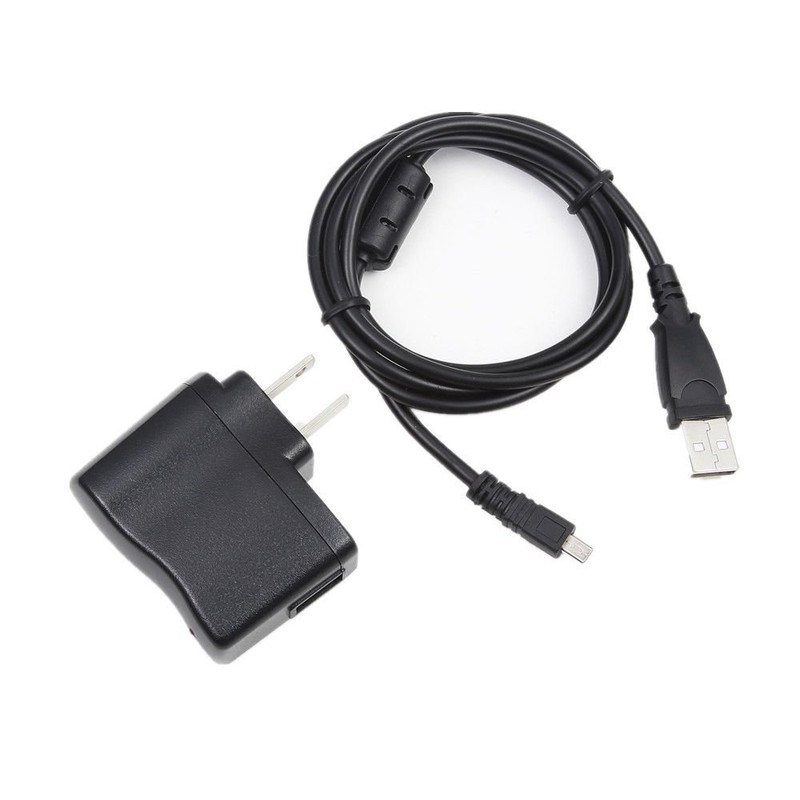 AC/DC Power Adapter Battery Charger USB Cord for Sony Cybershot