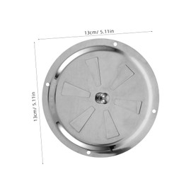 SHOWERORO Stainless Steel Louvered Air Vent Cover Round Exhaust Grille for Optimal Ventilation Durable Rain Protection for Grill Smokers and Cabin Heating Systems
