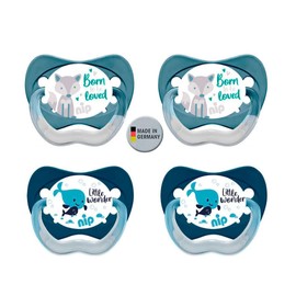 NIP Latex Natural Latex Dummies Set of 4 Size 1 0-6 Months from Birth