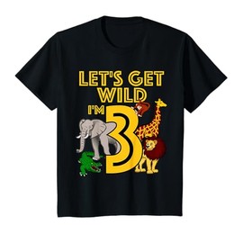 3 Year Old Zoo Birthday Shirt Safari Jungle Animal 3rd Gift T-Shirt