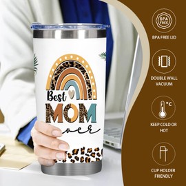 Great Mom Christmas Gifts for Women, Birthday Gifts for Mother from Daughter, Thanksgiving Presents Ideas for New Mom Mommy, Christmas Gifts with 20 Oz Insulated Tumbler