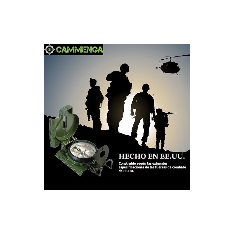Cammenga Brújula Lensática de Tritio Oficial del Ejército de EE.