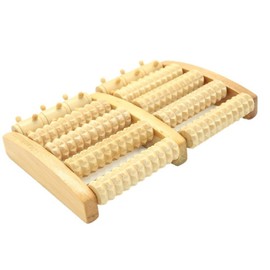 Willdo Dual Foot Massager Roller-Heal Foot Spur Arch Pain, Stress Relieve Plantar Fasciitis, Healthy Relax Wooden Tool Care Massage