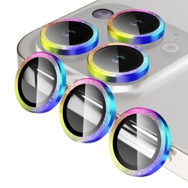 Jeluse 3 x 2 Pack Compatible with iP2023 Camera Lens Protector, 9H Tempered Glass, Drop Protection, Anti-Scratch, Auto Alignment, Night Shooting Mode