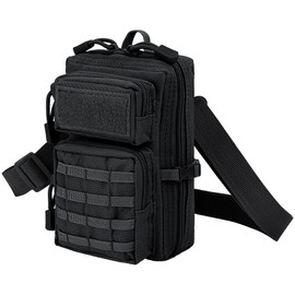 bvya Tactical Molle Utility Belt Pouch Compact Tool Pouch Mini Waist Bag Backpack-Design Phone Pouch for 4.7-6.9" Phones