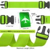 PUWOWYE Pack of 4 Suitcase Strap, Suitcase Strap Eye-catching, Adjustable
