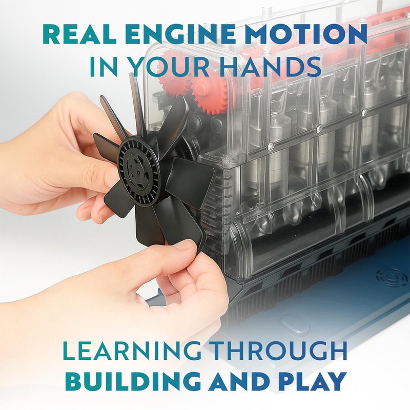 Playz Inline 6 Engine Model Kit - Build Your Own