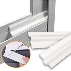 ForwardTech Window and Door Draft Stopper Weather Stripping - 5m/10m Gap Seal for Wind Blocker White/10m 3ea