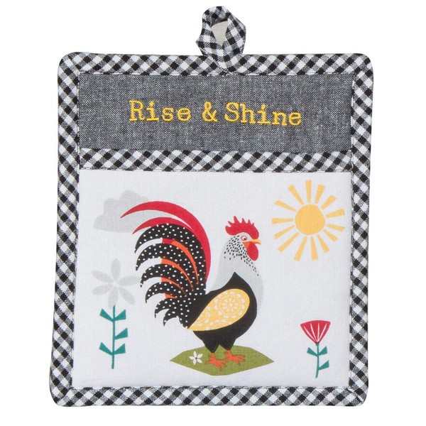 Kay Dee Designs Farm Charm Chicken Pocket MITT Pot Holder,