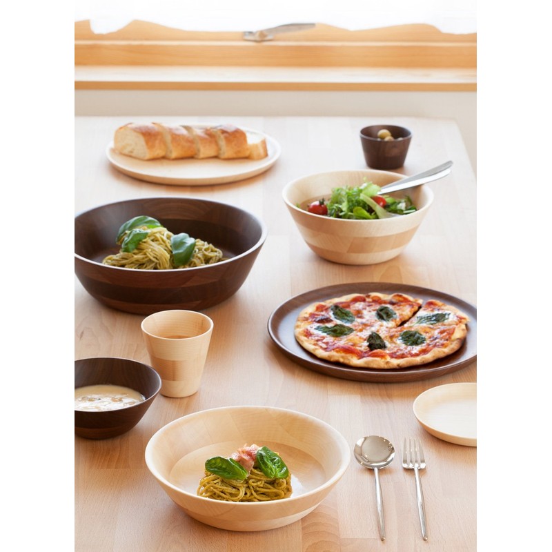 La, Loose hikiyose 3 Tier Medium (丼) Walnut Wood 130138