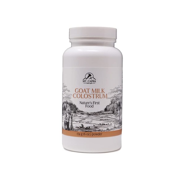 MT. CAPRA SINCE 1928 - Goat Milk Colostrum | for a Healthy Immune System, Gut, and Athletic Performance, Grass-Fed, High in Immunoglobulins (174 Grams)