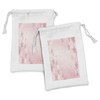 Ambesonne Nature Fabric Pouch Set of 2, Cherry Blossoms Pattern