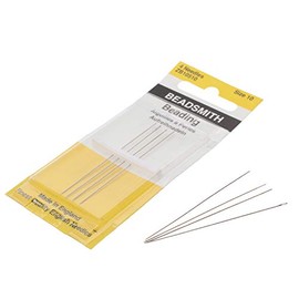 Agujas para hacer adornos de cuentas Beadsmith en inglés, tamaño 10, 4 agujas por tarjeta, fabricadas en Inglaterra, uso para tejido en telar, costuras fuera del telar y fabricación de joyas con