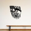 Vinyl Wall Decal Fish Fishing Hobby USA Flag Symbol United