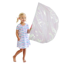 Worship Flag with Scalable Rod for Kids Children, 36" Soft Semicircle Flag for Dance Practice Performance, Praise Flag, Divine Flag, Church Flag, Flex Banner(White)