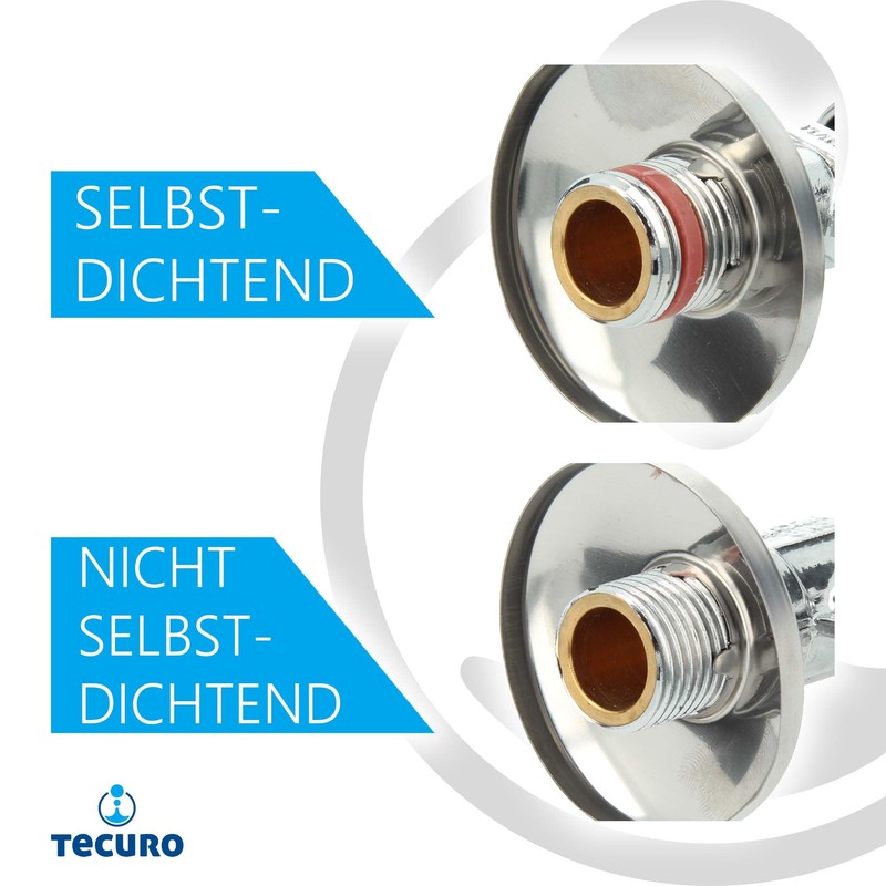 Tecuro 3/8-Inch WAS-Valve Combi-Angle Valve – Appliance Valve Connection –