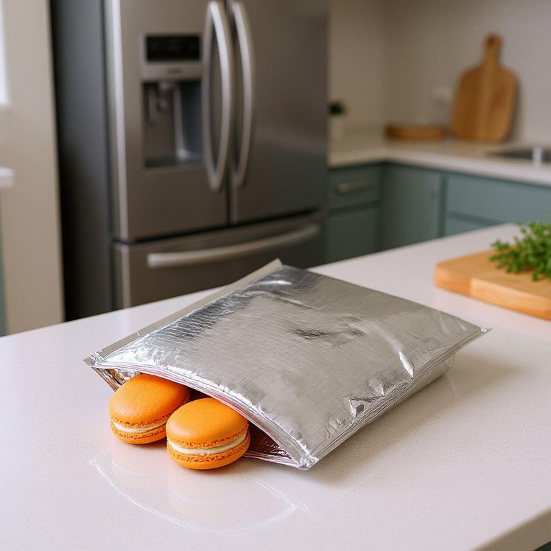 Aluminum Foil Bags, Reusable Insulated Zip Lock Bag, Food Storage