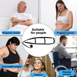 KkaFFe Bed Ladder Assist with 3 Handle Grips,Sit Up & Pull Up Assistive Device with Handles,Adjustable Bed Ladder Strap,Bed Ladder Helper for Elderly,Pregnant, Handicap, Injury,Adults,Seniors