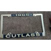 Unbranded New Blem Chrome "1965 CUTLASS" License Plate Frame Coupe
