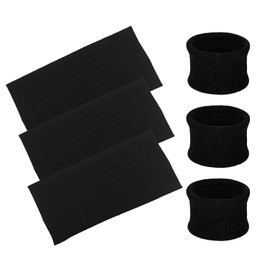 3 Pieces Of Knitted Hair Ties And 3 Pieces Of Hair Ties, Elastic Hair Ties, Fashionable Hair Ties, Sports Headbands, Simple Hair Accessories, Clothing Accessories