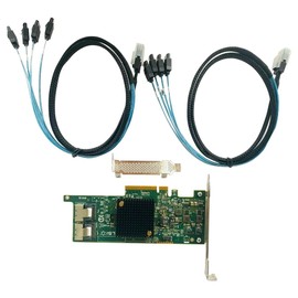 LSI 9207-8i RAID Controller Card SAS 6Gbs HBA P20 IT Mode for ZFS FreeNAS unRAID RAID Expander Card + 2 * 8087 SATA Cable