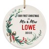 Newlyweds Christmas Ornament Tree - Our First Christmas as Mr