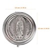 Virgin Rosary Prayer Bead Box Christ Keepsake Holder Jewelry Display