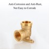 2 Pieces 90 Degree Elbow, 1/2 Inch Brass Wall Plate