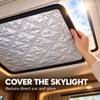 2 Pack 25 x 16 Inch RV Skylight Sunshade Covers,