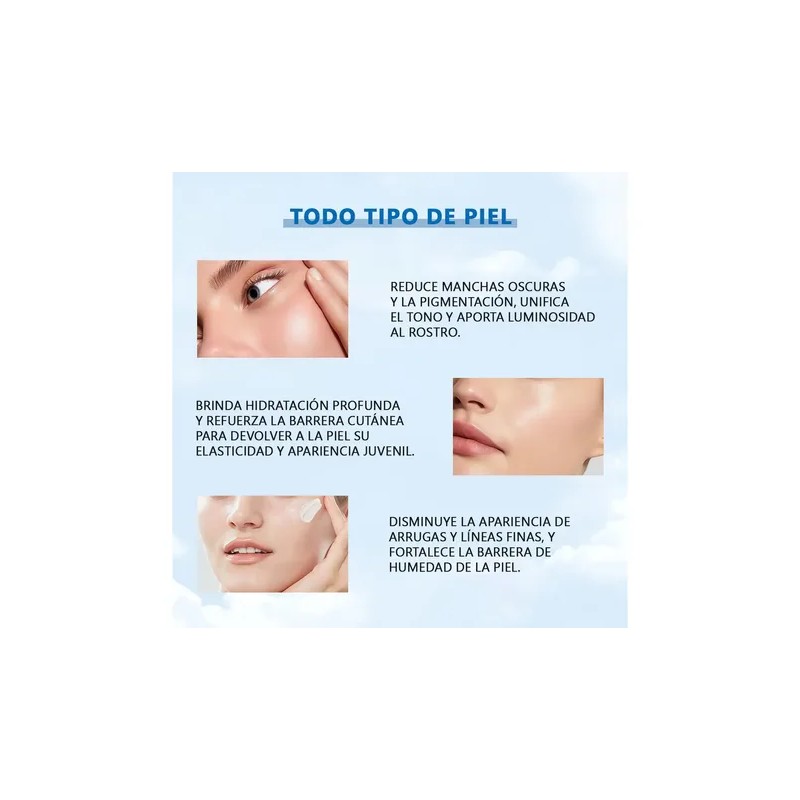 Kit Facial Weud Sérum Antiarrugas Reparador Crema Hidratante
