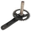 34T Bike Crankset Hollow Integrated Single Speed Round Chainring Aluminium
