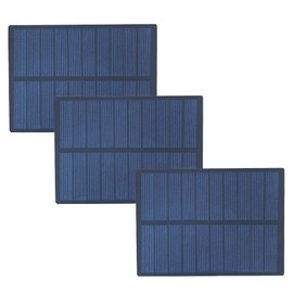 Pack of 3 ZONADAH 1.3 W 5 V Mini Solar Panels, Dough Charger, DIY Home, Science School Projects, Camping, Fishing, Hiking, Outdoor Garden Light Charging Tools