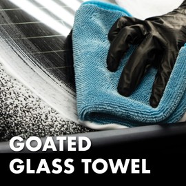 THE HOUSE OF RAGS- Diva Glass Towels, 16x16 inches, Dual-Sided for Microfiber Detailing, Premium Korean Quality, Lint-Free, Streak-Free, Window & Glass Cleaning, 400 GSM, (5 Pack)