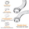 HARFINGTON Half Moon Double Box Wrench Metric 11mm x 13mm