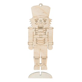 Rayher Wooden Nutcracker FSCMixCred, to Set up, Wood, Natural, 6x16 cm