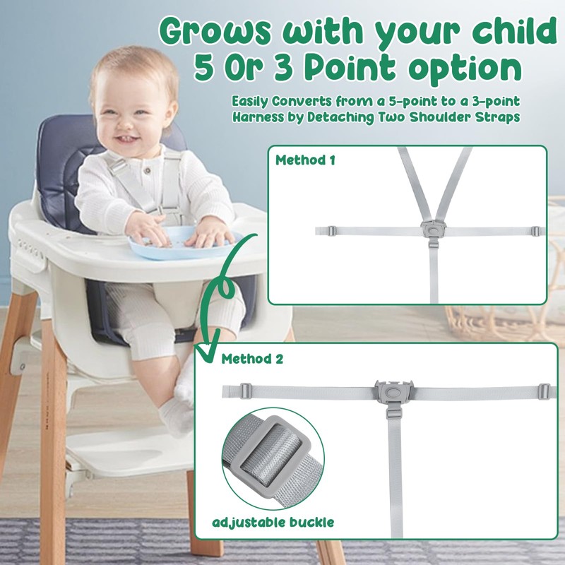 High Chair Straps Replacement Compatible for gracos Highchairs and Most