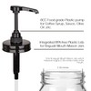 2 Pack Mason Jar Syrup Dispenser Pump Lids, Coffee Syrup