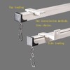 6ft-12ft Upgraded Aluminum Curtain Track, Ceiling or Wall mount, Curtain