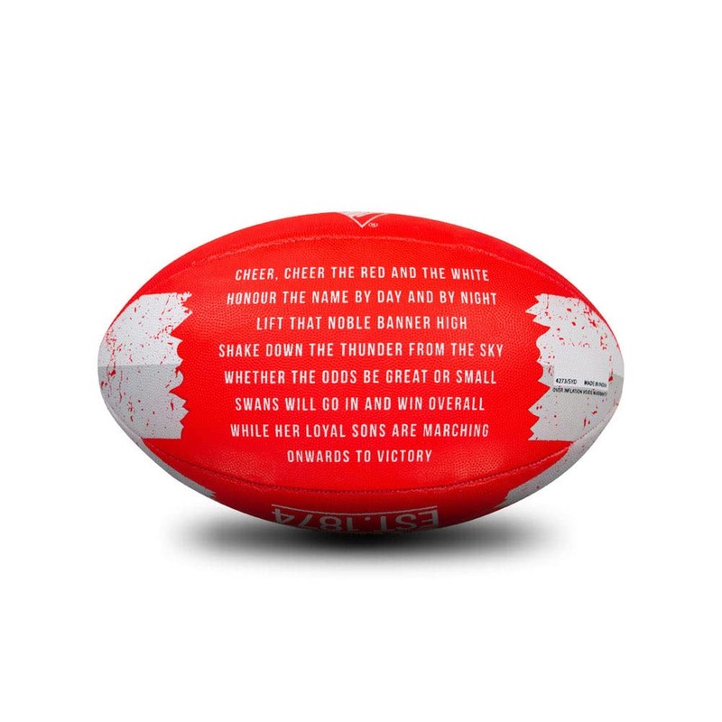 Sherrin AFL Sydney Swans Song Football, Size 2