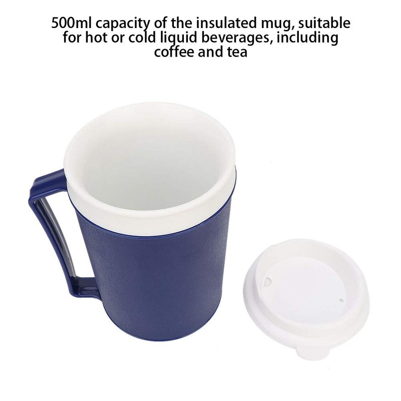 Demeras Insulated Mug Light-weight Elderly Insulated Mug for Easy-to-grasp Handle