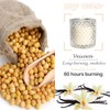 Veiuwa 10 Oz Vanilla Candle，Soy White Candles，Scented Candles for Home，with