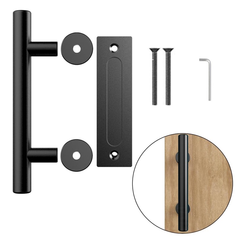 QINAIXQM 30 cm Barn Door Handle, Sliding Door Pull Handle,