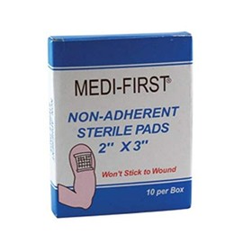 Medique Products 61212 Sterile Gauze Pad, 3-Inch By 3-Inch, 10 Per Box, white