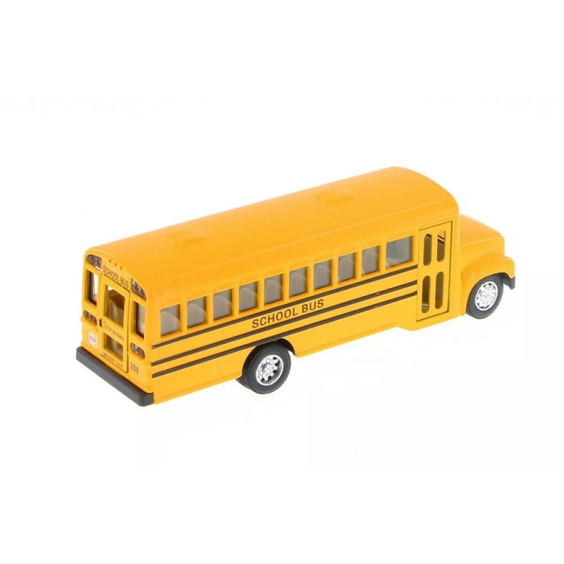 Kinsfun 6" inch Yellow School Bus Diecast Model pull back