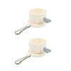 TopHomer Flagpole mounting ring clip, 2 pieces 1 inch rotating