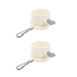 TopHomer Flagpole mounting ring clip, 2 pieces 1 inch rotating flagpole mounting rings with metal flag clip, ideal for decorating garden flags