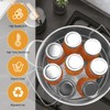 BriSunshine 21.5 QT Stainless Steel Canning Pot with Lid, Rack